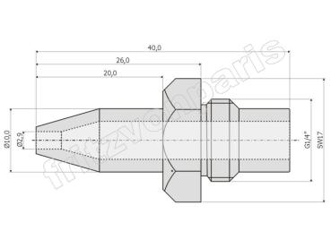 Preview: JUNKERS 87182002090 Düse 290/2 Erdgas H G20/20mbar