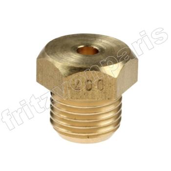 BUDERUS 5484196 Hauptgasdüse 4.00 Bohrung SW16 16lg.