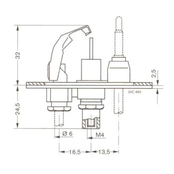 Preview: Zündbrenner JUNKERS CB 505141 Erdgas 25mbar