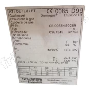 Nozzle set INTERDOMO DGxEco19 NG H G20/20mbar