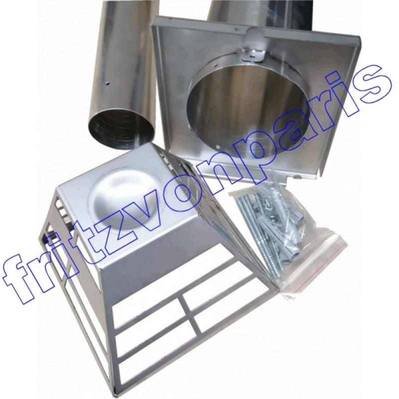 Abgas-/Frischluft-Rohr Vafky Ø 120/70mm, 1000mm