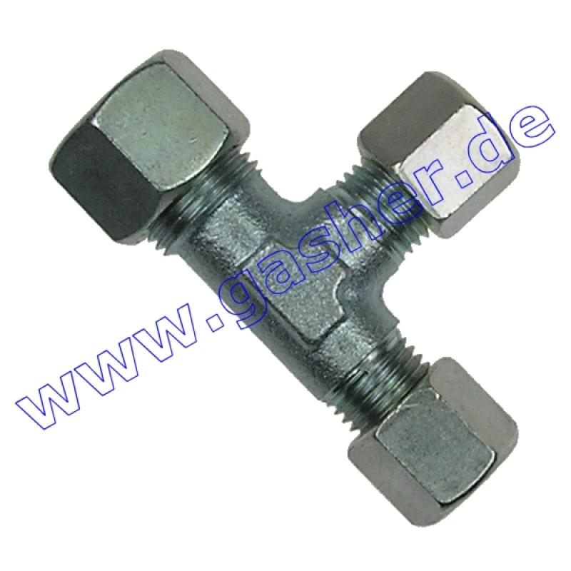 Reduzier-T-Verschraubung RVS 12 x RVS 8 x RVS 8