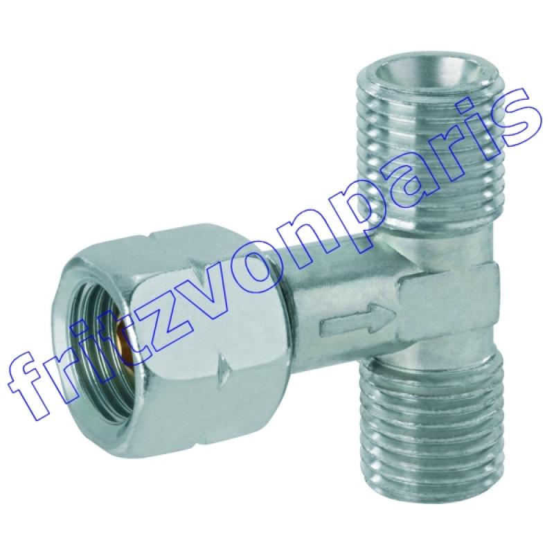 Double branch piece G 1/4 LH-ÜM x G 1/4 LH-KN