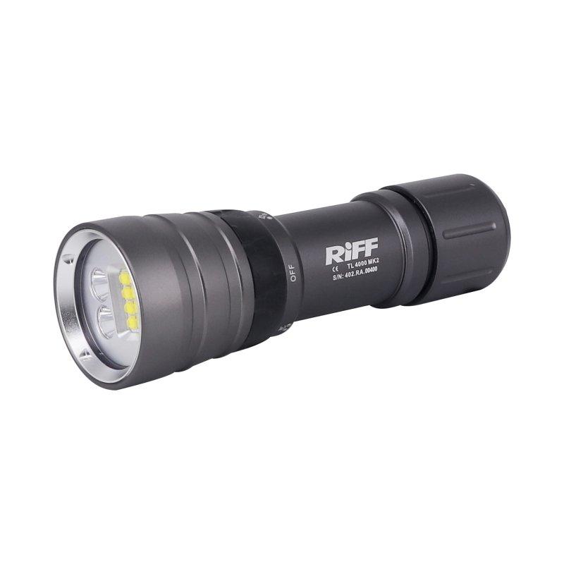 RiFF Spot- und Video-Tauchlampe TL4000 MK2 (2600 Lumen (Video) / 1200 Lumen (Spot)) - Sonderedition 2023